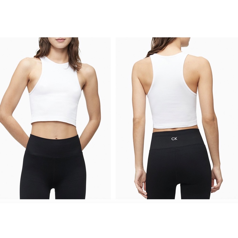 Calvin Klein Performance Thin Rib Racerback Sports Bra 🤍